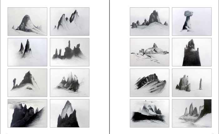 andes, mountains, art, drawing, antarctica